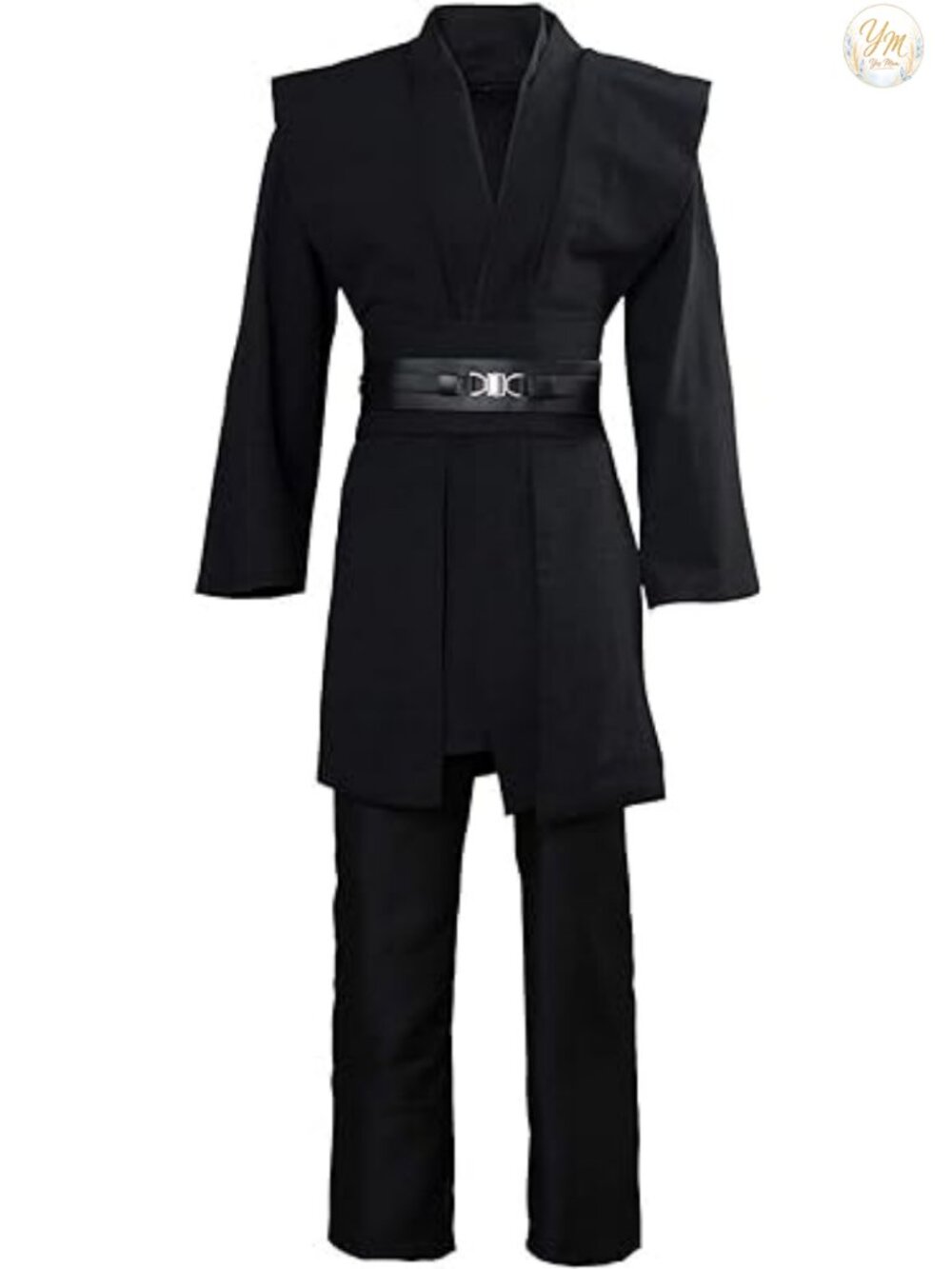 Men's Medieval Knight Tunic Robe Cosplay Costume Set with Tabard Belts Pants